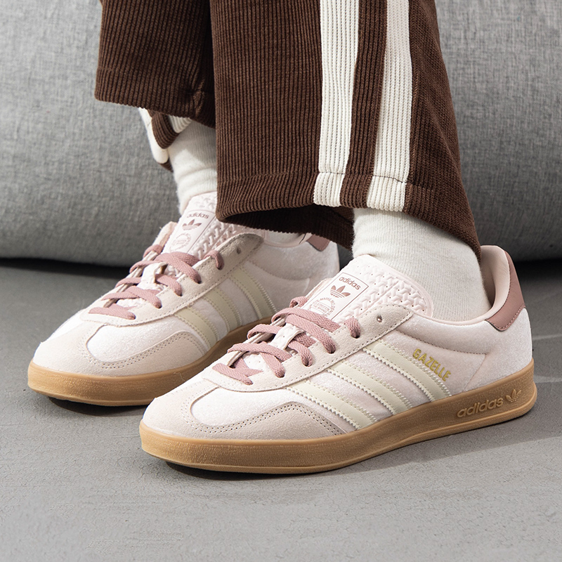 adidas阿迪达斯三叶草情侣休闲鞋女2025新款时尚复古运动鞋JR02