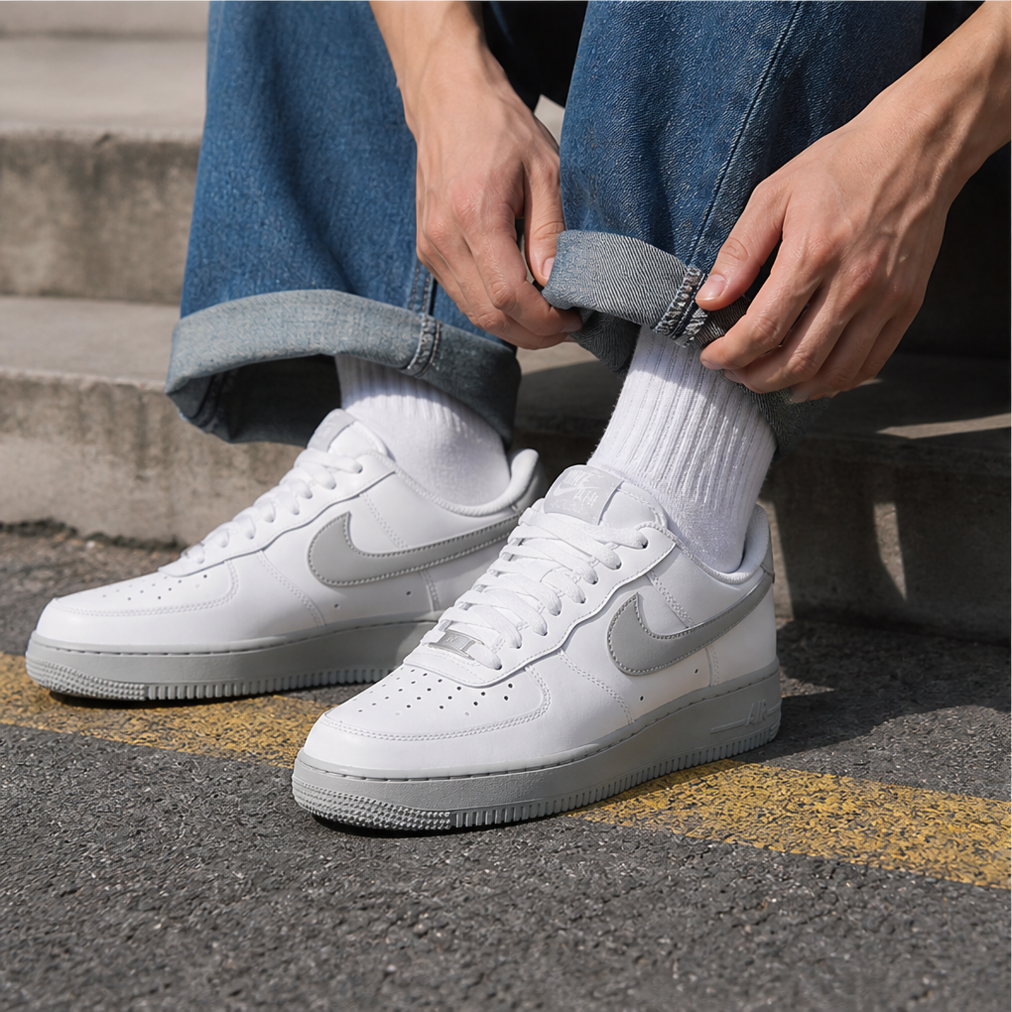 耐克Nike官方正品空军一号男鞋小白鞋夏季新款AF1旗舰运动鞋板鞋