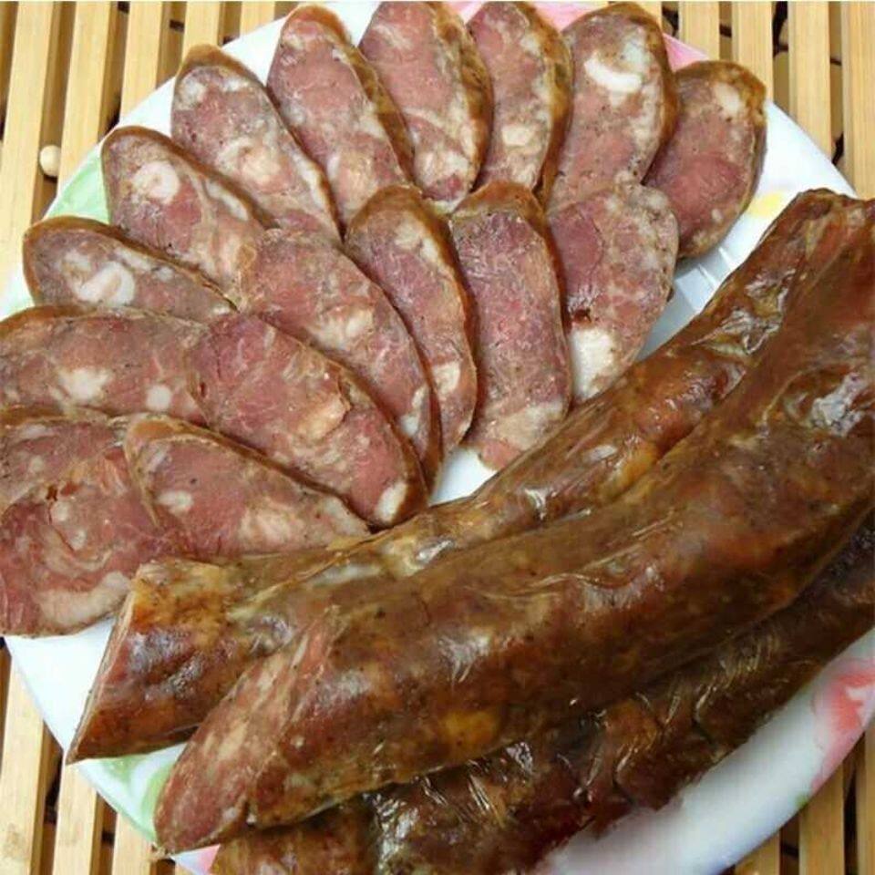 【买1斤送半斤】山东特产莱芜口镇香肠晾晒风干肠手工猪肉肠熟食