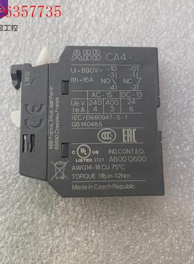 ABB接触器辅助触头触点 CA4-10  IEC/EN609(议价)