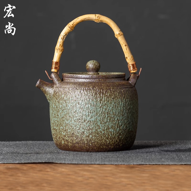 复古大小容量粗陶茶壶