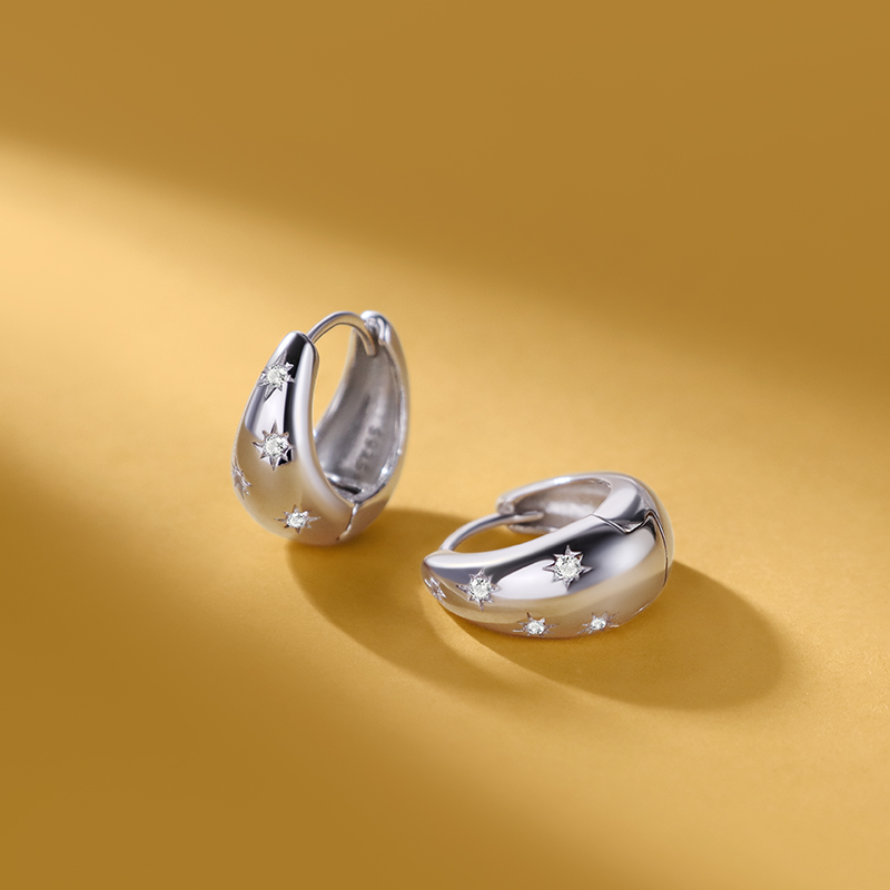 纯银轻奢小众耳环女养耳洞