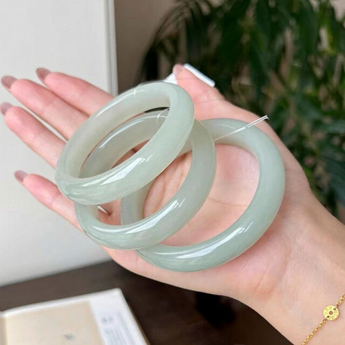 正品纯天然晴水东陵玉手镯女款