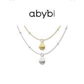 abybcharming法式 奶油泡芙项链耳钉戒指