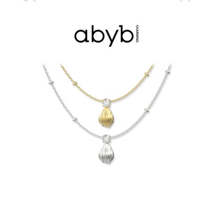 abybcharming法式奶油泡芙项链耳钉戒指