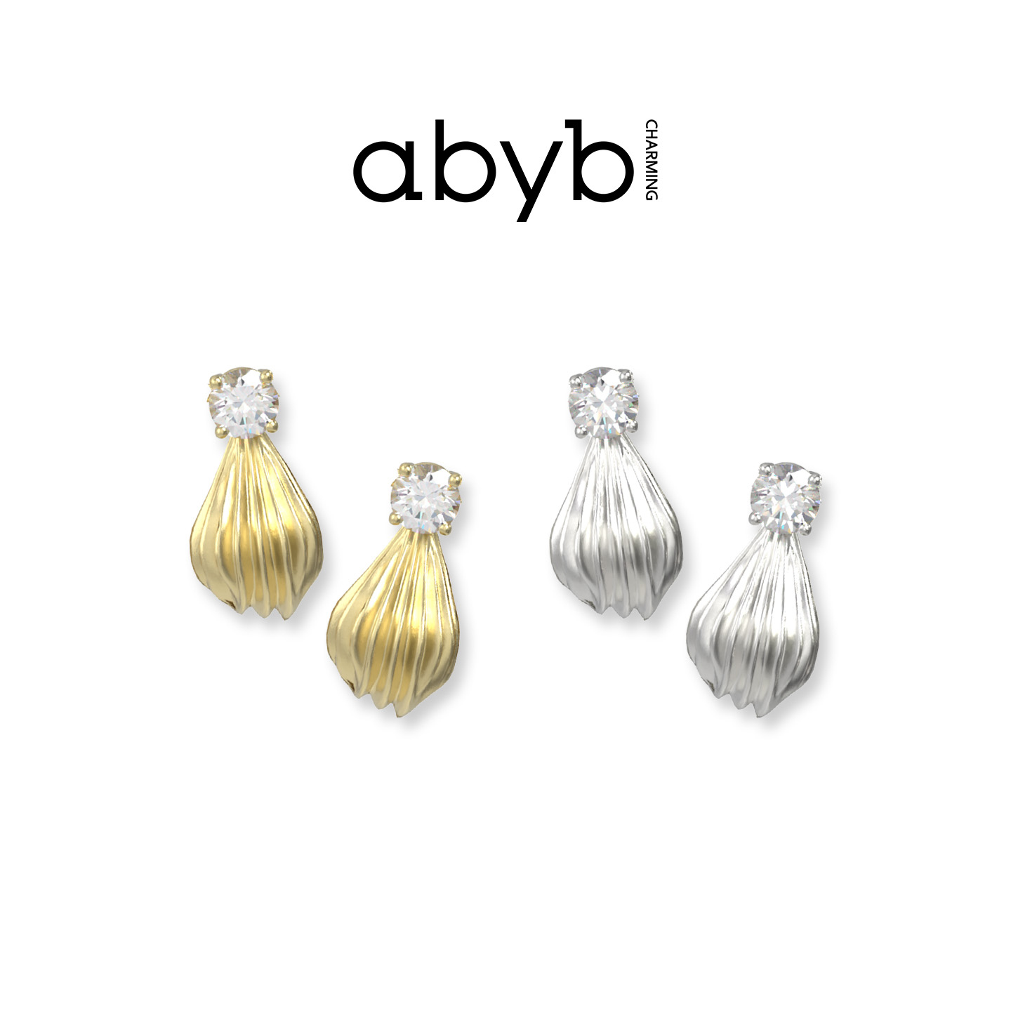 abyb奶油泡芙耳环拉丝工艺耳钉