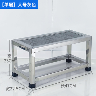 不锈钢加厚304脚踏凳家用梯洗车凳单双三层台阶梯踩脚凳台阶凳i.