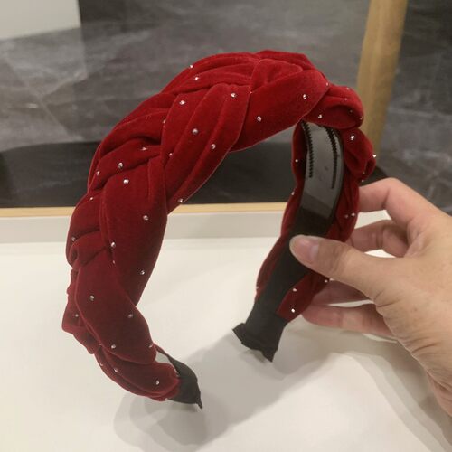 苡蓓卡发箍绒布简约增高头颅
