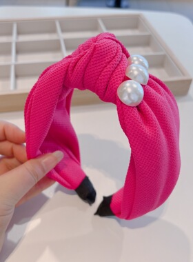 韩式复古感气质完网红少女BV绿高质感蝴蝶结套装发箍百搭仙气饰