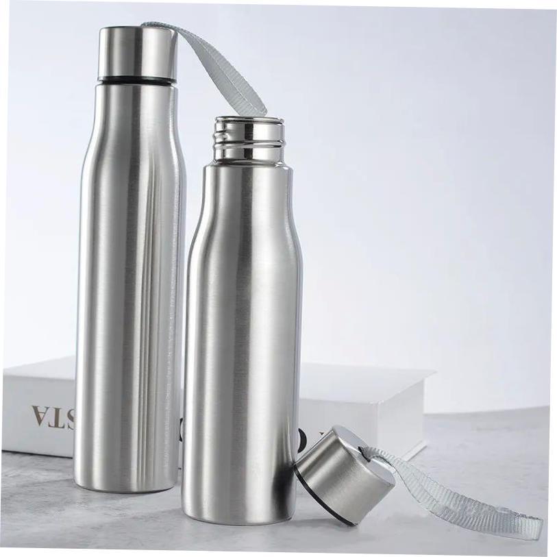 500ml/1000ml Stainless Steel Sport Water Bottle Single-layer