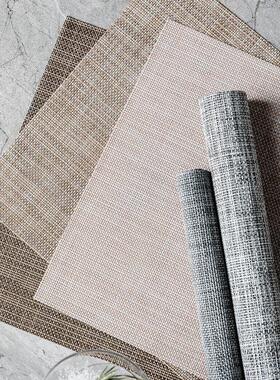 Simple waterproof placemats, western cloth mats