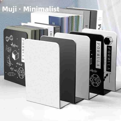 Lconcise style bookends desktop metal book stand金属书立书架