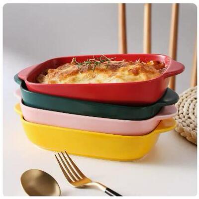 home oven rice plate baking utensils western dish bowl