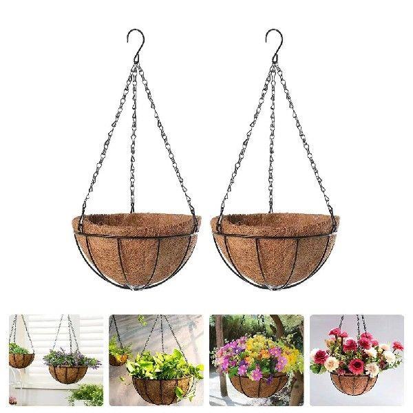 2 Pcs Home Decoration Hanging Planter Wall Wall-mounted
