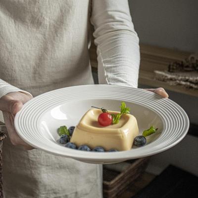 Threaded Western Dinner Plate + Straw Hat Bowl Cutlery Set