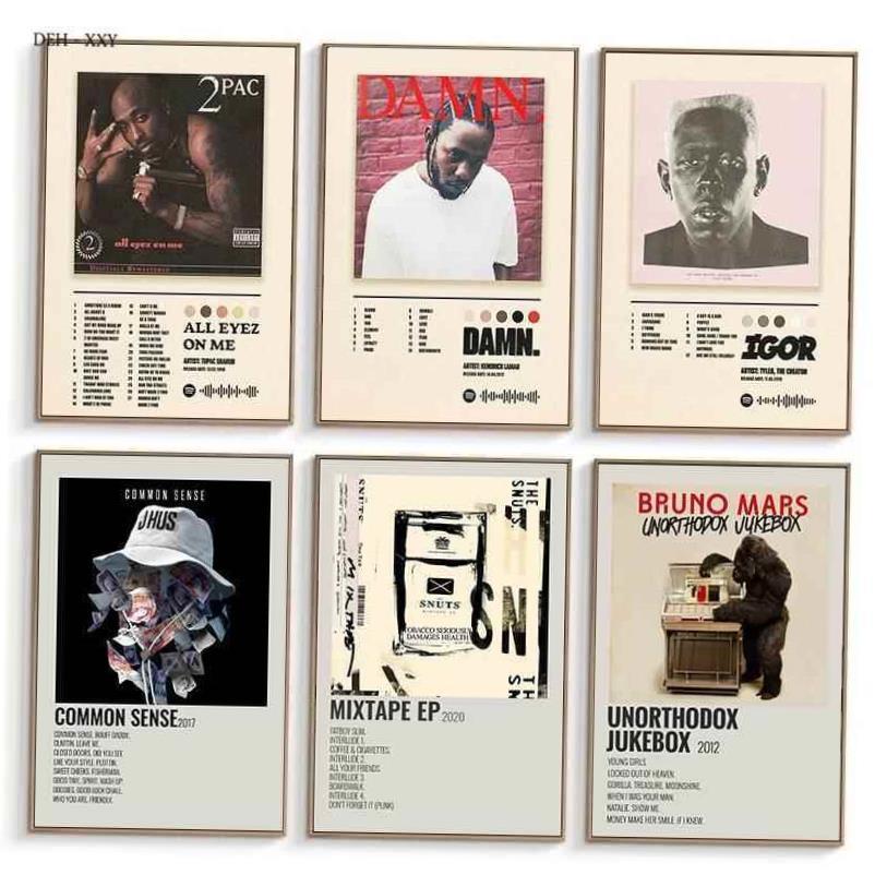 Music Album Covers Poster Hiphop Singer Album Cover Posters