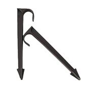 Hose Bracket New Black type Pcs Ground Stake