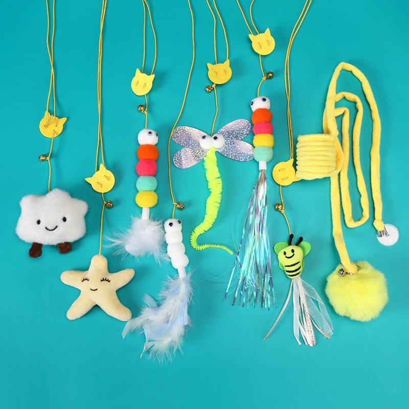 Hanging cat toys, bite resistant and playful cat sticks, ca