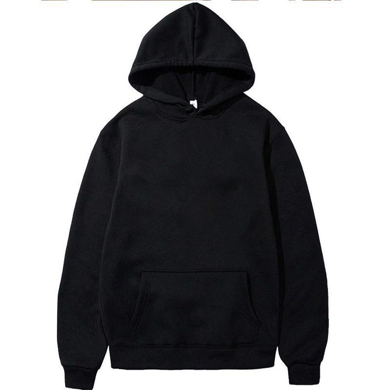 Men's Hoodies Pullover Classic Black Hoodie for Men Casu