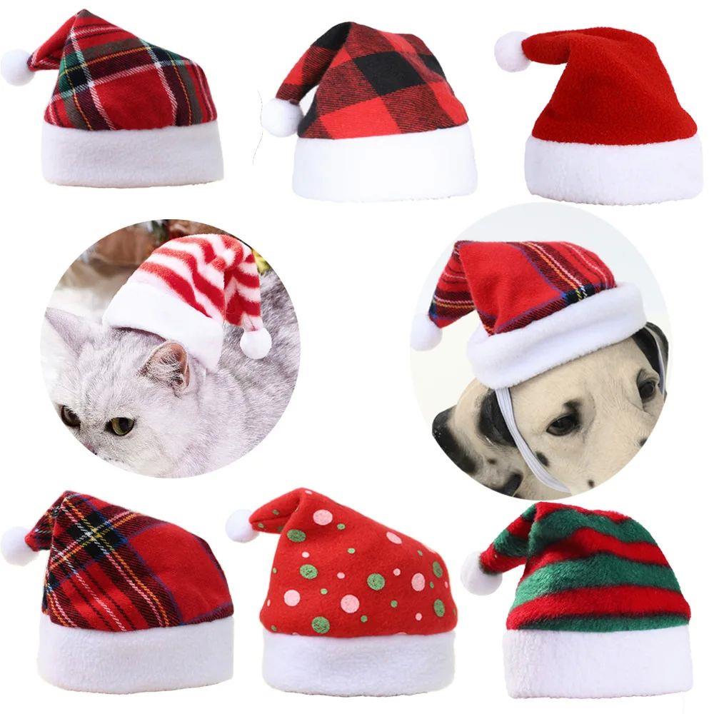 Pet Cat Dog Christmas Hat Cap Puppy Dog Accessories for Smal