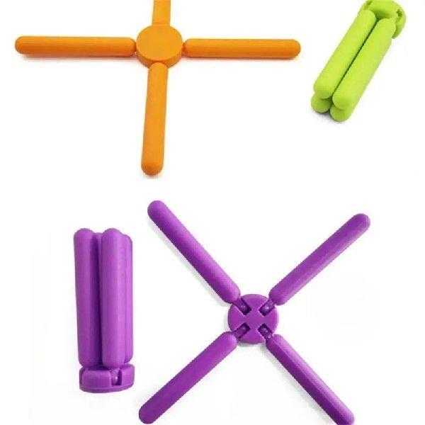 Heat Resistant Placemat Use Mute Round And Delicate Orange