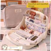 Cute Waterproof Pencil for Korea Pencilcase Cases Girls Canv