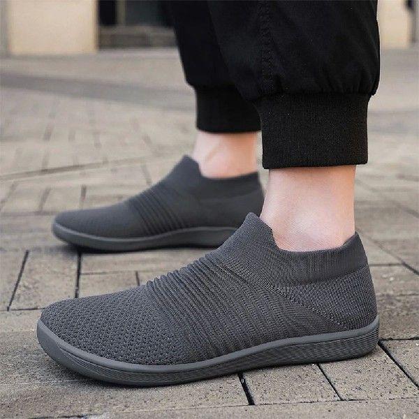 Men Wide Toe Box Shoes Slip On Walking Shoes Wide Width