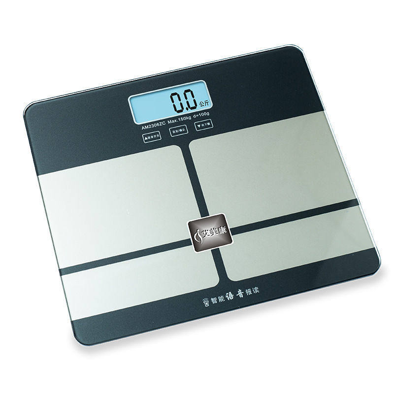 支持语音播报体重电子称体重秤家用精准显示充电人体智能体脂小型