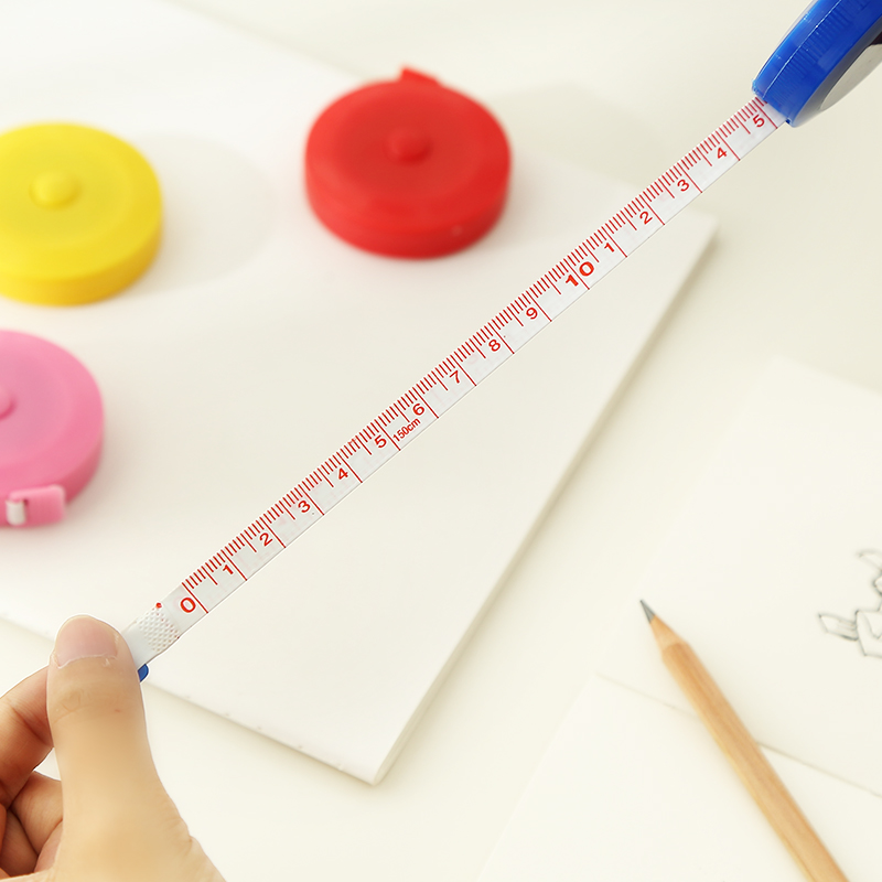 迷你小皮尺卷尺裁缝量尺量衣尺米尺身高软尺工具腰围尺子量三围尺