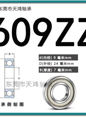 东莞市天鸿轴承小603 604 605 606 607 608 609 Z RS不锈钢S608ZZ