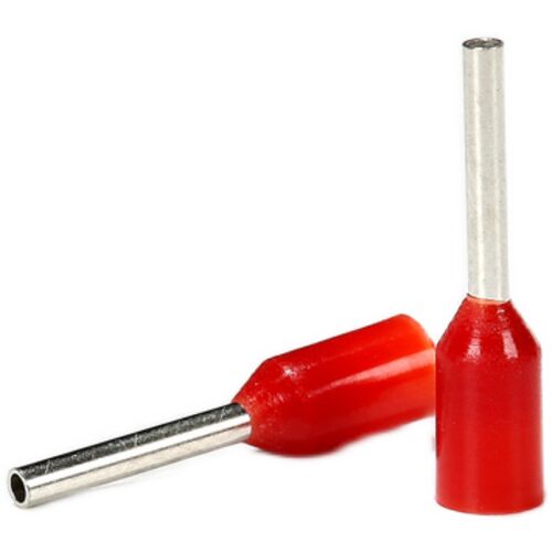 E0508尼龙管型接线端子头0.5平方冷压针形欧式针型针式线鼻子紫铜