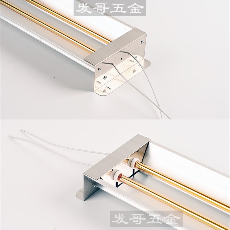 黄金管加热灯烘干灯理疗灯高温红外线加热器汽车红外线烤灯中短波