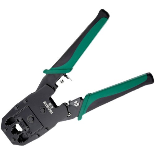 拓森三用网络钳 水晶头网线钳子 宽带线夹线钳子 网线压线钳