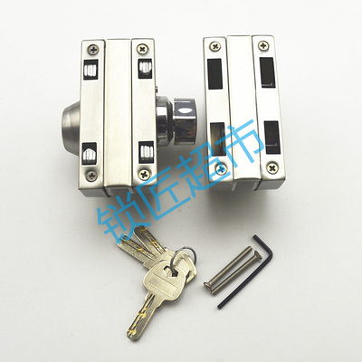 SJ130012A不锈钢带钮单门玻璃门锁锁匠满百锁匠耗材