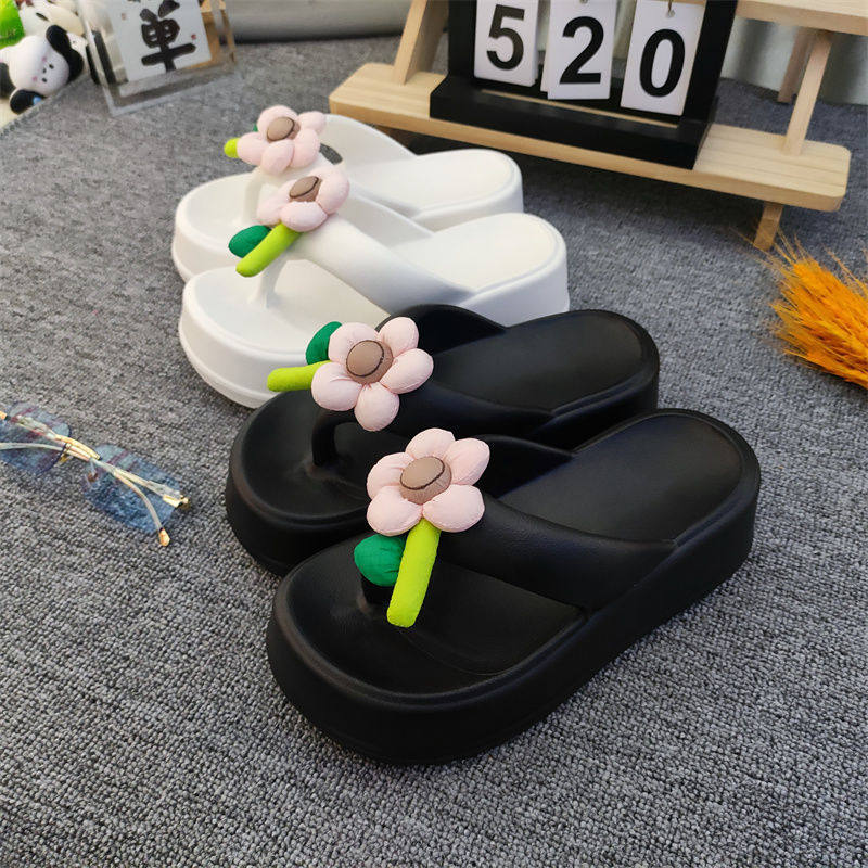 可爱卡通人字拖女高跟多巴胺外穿海边沙滩鞋松糕厚底百搭拖鞋凉拖,女鞋,人字拖,淘宝优惠券,粉丝福利购,淘宝优惠卷