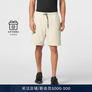 慢跑短裤 PHILIPP 爪痕印花休闲短裤 男士 SPORT PLEIN