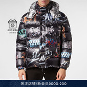 男士 PHILIPP PLEIN PLEIN字母连帽羽绒服