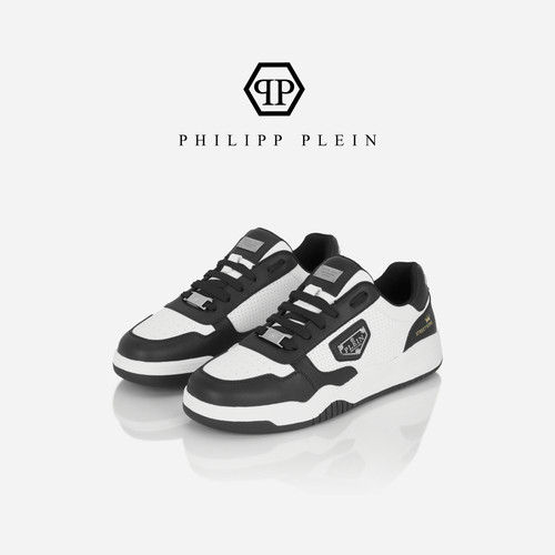PHILIPP PLEIN PP经典徽标皮革休闲时尚板鞋