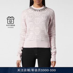 圆领毛衣针织衫 女士PP六边形修身 PLEIN PHILIPP