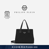 PHILIPP 徽标黑色大容量手提包 女士plein经典 PLEIN 2026年新款