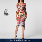 女士花卉修身 PHILIPP PLEIN 连衣长裙