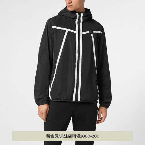 PHILIPP PLEIN 男士Reflex长袖连帽夹克 PLEINSPORT外套秋冬