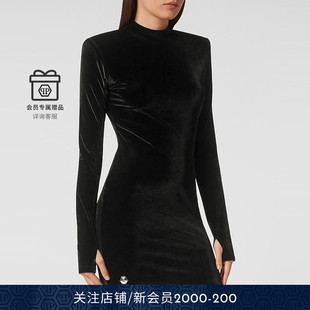 绒面包臀连衣裙 女士短款 PHILIPP PLEIN