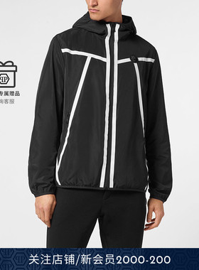 PHILIPP PLEIN 男士Reflex长袖连帽夹克 PLEINSPORT外套秋冬
