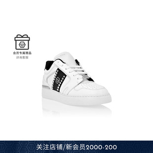 ROCK$TAR皮革铆钉低帮板鞋 男女同款 PLEIN PHILIPP