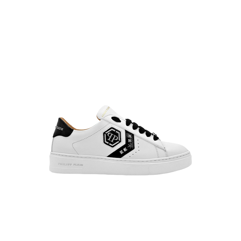 PHILIPP PLEIN 女士Arrow Force铆钉皮革低帮板鞋