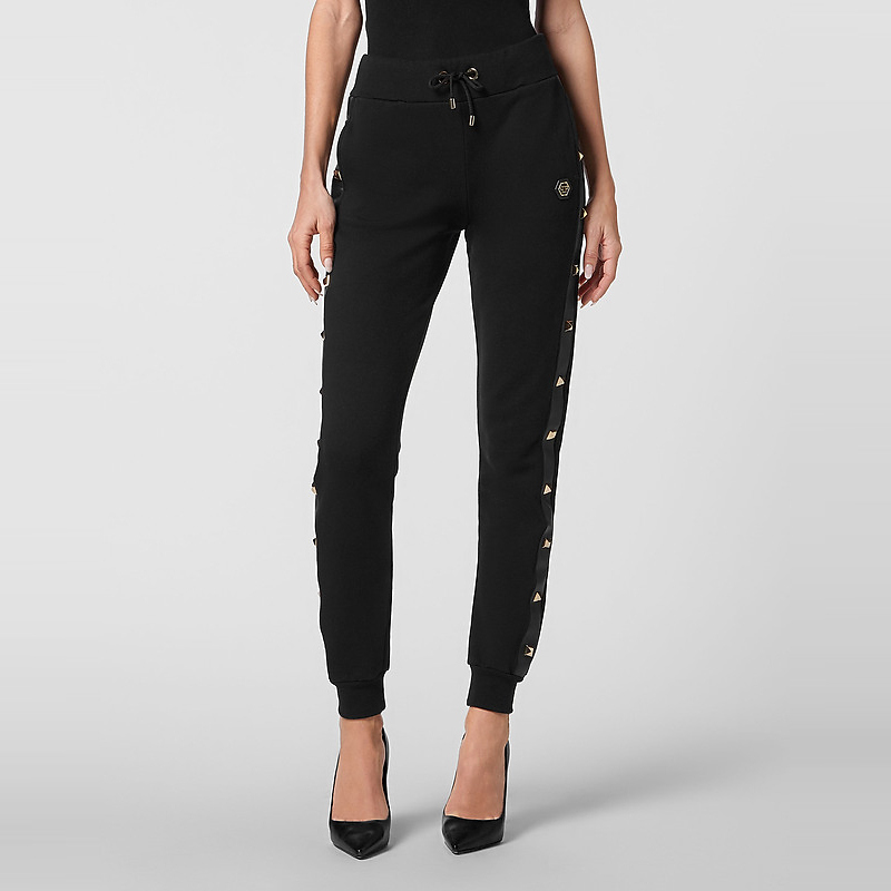 PHILIPP PLEIN 女士铆钉运动长裤
