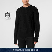PHILIPP 毛衣 Hexagon圆领套头毛衣针织衫 PLEIN 男士