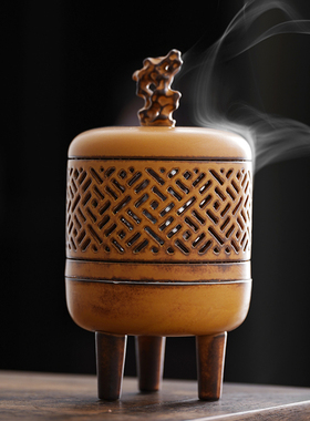 静尘盘香炉陶瓷仿古家用