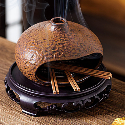 秘鲁圣木圣草燃烧盘托盘客厅茶桌熏香炉熏香炉托盘架艺术点燃式